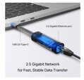 TP-Link UE302C síťový adaptér, USB3.0, 2.5 Gigabit, Plug and Play