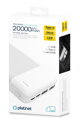 PLATINET POWER BANK 20000mAh Polymer ABS Texture White