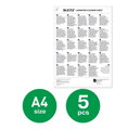 LEITZ Čisticí listy Premium A3/A4 pro laminátor, balení 5 ks
