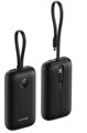 SWISSTEN POWER BANK VOLTBOX 35W 10000 mAh S INTEGROVANÝMI KABELY USB-C A LIGHTNING ČERNÁ