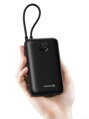 SWISSTEN POWER BANK VOLTBOX 35W 20000 mAh S INTEGROVANÝMI KABELY  USB-C A LIGHTNING ČERNÁ