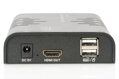 DIGITUS HDMI KVM Extender, 120 m, Full HD, 1080p přes síťový kabel (Cat 5, 5E, 6),