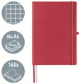 LEITZ Zápisník Complete, A4, čtvereček, červená