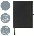 LEITZ Zápisník Complete, A4, linka, černá