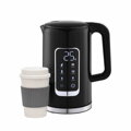 PLATINET RYCHLOVARNÁ KONVICE LCD 1,7L 5 TEPLOT + 450 ML CESTOVNÍ HRNEK, ČERNÁ
