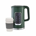 PLATINET RYCHLOVARNÁ KONVICE LCD 1,7L 5 TEPLOT + 450 ML CESTOVNÍ HRNEK, OLIVOVĚ ZELENÁ