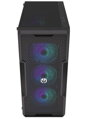 Endorfy Arx 500 Core Skříň, Middle tower, bez zdroje, ATX, 2× USB, 1× USB-C, 2× 140mm ventilátor, mesh panel, průhl. bok, černá
