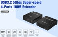 PremiumCord 4-port USB 3.0 extender po Cat5/Cat5e/Cat6 do 100m