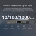 Mercusys MS116GS - 16portový gigabitový stolní/stojanový switch