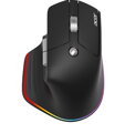 Acer Smart Fit Vertical Mouse - Black, Wireless RF 2.4GHz + BT (2x) + USB, vertikální (pro praváky), citlivost 8000 DPI