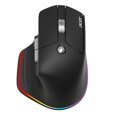 Acer Easy Fit Mouse - Black, Wireless RF 2.4GHz + BT (2x) + USB