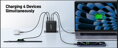 ACER 100W PD GaN charger - black; 3x USB Type-C + 1x USB Type-A , černá - nabíječka s Power Delivery a GaN = nitrid galia