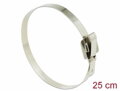 Delock Kabelové pásky z ušlechtilé oceli opětovně použitelné se sklopnou sponou D 250 x Š 10 mm 10 kusů