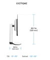 BenQ Mobiuz LCD EX271QMZ 27" OLED/2560x1440/400nits/0,03ms/240Hz/HDMI/DP/výškově nastavitelný/VESA herní monitor