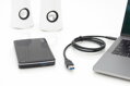 Digitus Připojovací kabel USB typu C, typ C na A M/M, 1,0 m, všechny funkce, Gen2, 3A, 10 GB, verze 3.1, CE, bl