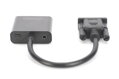 DIGITUS Převodník VGA na HDMI + zvuk (3,5 mm) Full HD (1080p), kabelový typ (15 cm), černý