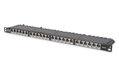 Digitus CAT 6 Patch Panel, stíněný, 24 portů RJ45 s uzávěrem, 8P8C, LSA, 0,5U, 19 