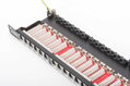 Digitus CAT 6 Patch Panel, stíněný, 24 portů RJ45 s uzávěrem, 8P8C, LSA, 0,5U, 19 