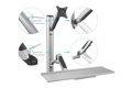 Digitus držák na monitor a klávesnici do 69cm (27
