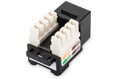 DIGITUS Keystone Jack CAT 5e, nestíněný RJ45 na LSA, barva černá