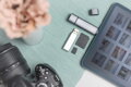 Digitus dvojitá čtečka karet OTG (USB-C + USB 3.0) 1x SD, 1x MicroSD, 1x USB 3.0, šedá