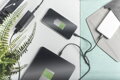 USB nabíjecí kabel, 3 v 1 , USB A - Lightning+micro B+Type-C 1m, kabel, bavlna, CE, bl