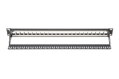 Digitus Neosazený Patch Panel, 24 port, stíněný, 1U, černý
