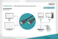 Digitus Připojovací kabel HDMI High Speed, typ A M/M, 2,0 m, Ultra HD 60p, zlatý, bl