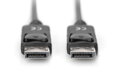 Digitus Připojovací kabel DisplayPort 1.2, DP M/M, 3,0 m, se západkou, Ultra HD 4K, bl
