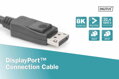 DIGITUS Připojovací kabel DisplayPort, DP M / M, 2,0 m, Ultra HD 8K, verze 1.3 / 1.4, bl