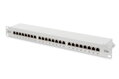 Digitus Patch Panel, CAT5E, stíněný, 24x 8P8C LSA, 1U, šedý