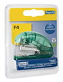 Rapid mini sešívačka Colour´Ice F4, 10 listů, blistr, ledově zelená