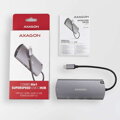 AXAGON HMC-6M2, USB 3.2 Gen 1 hub, porty 2x USB-A, HDMI, RJ-45 GLAN, SATA M.2 slot, PD 100W, kabel USB-C 18cm