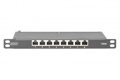 Propojovací panel DIGITUS CAT 6A, stíněný, 8portový, 0,5U, 10 