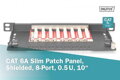 Propojovací panel DIGITUS CAT 6A, stíněný, 8portový, 0,5U, 10 