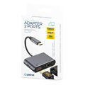 PLATINET adaptér USB-C na HDMI 4K 30Hz VGA PORT