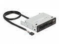 Delock 3.5” USB 2.0 čtečka karet 5 slotů + 1 x USB 2.0 Typ-A samice