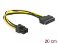 Delock napájecí kabel SATA 15 pin na 6 pin PCI Express