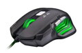 C-TECH herní myš Akantha (GM-01G), herní, zelené podsvícení, 2400DPI, USB