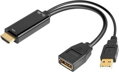 PremiumCord adaptér HDMI to DisplayPort Male/Female s napájením z USB