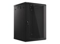 LANBERG RACK CABINET 19” WALL-MOUNT 18U/600X600 (FLAT PACK) BLACK   V2