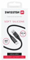 SWISSTEN DATOVÝ KABEL SOFT SILICONE USB / USB-C 0,4 M ČERNÝ