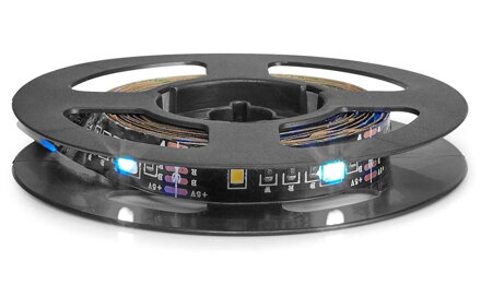 NEDIS Bluetooth chytrý LED pásek/ 4W/ IP20/ pro TV/ 380lm/ 2700 K/ teplá bílá/ RGB/ Nedis® SmartLife/ 2m