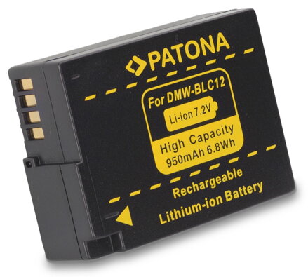 PATONA baterie pro foto Panasonic DMW-BLC12 950mAh Li-Ion
