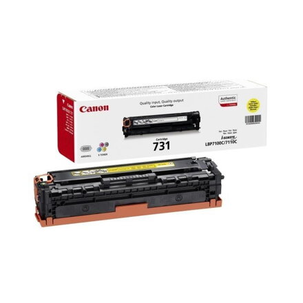 Canon toner CRG-731Y/ LBP-7100/ 7110/ 1500 strán/ Žltá