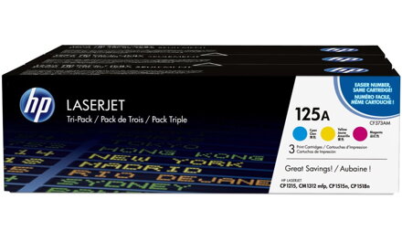 HP toner  pro HP CLJ CP1215, 1515 (3x1400 str) CMY (CB541A-543A) CF373AM originál