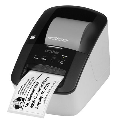 BROTHER tiskárna samolepících štítků QL-700/ 300 dpi/ USB