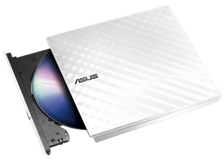 ASUS SDRW-08D2S-U LITE/WHITE/ Externí slim/ DVD-RW/ bílá/ USB