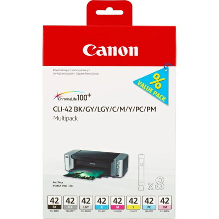 Canon multipack inkoustových náplní CLI-42 - 8 inkoustů