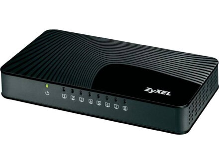 ZyXEL GS-108Sv2 8-port 10/100 / 1000GB / QoS porty / 802.3az (Green) / desktop / plastový kryt